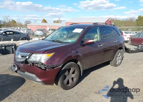 2008 Acura Mdx Sport Package from USA, damaged, VIN 2HNYD28848H502914